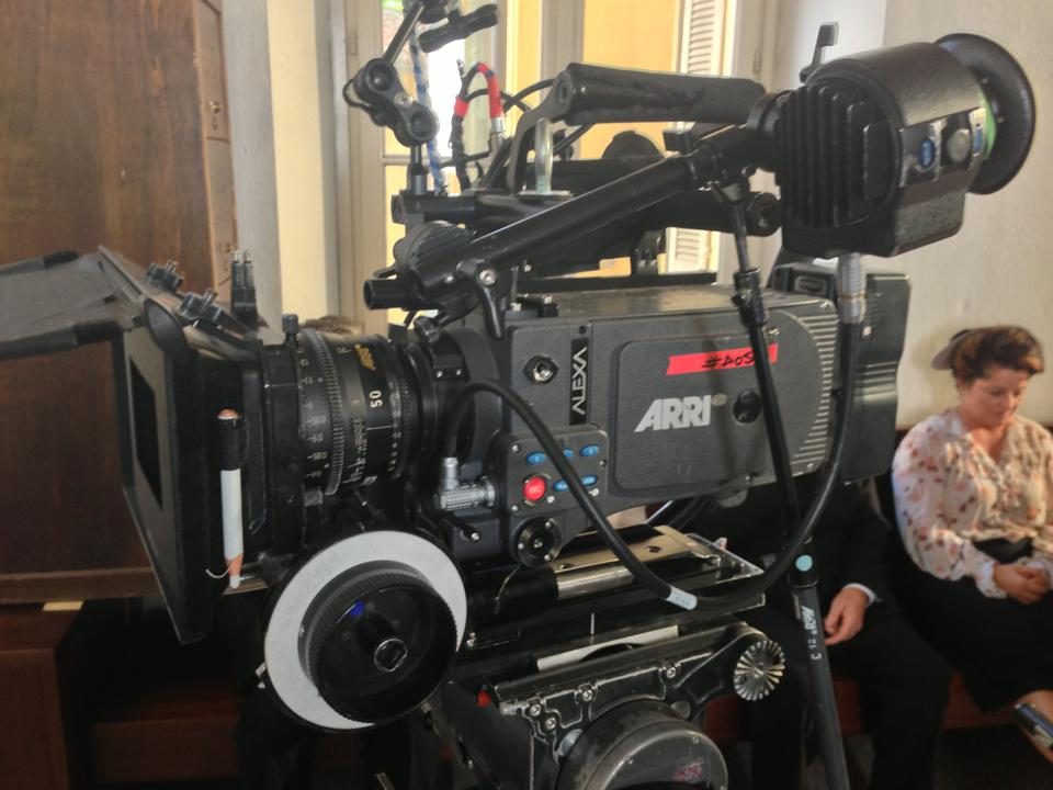ARRI Alexa with ARRI branding on the side, rigged for a shoot